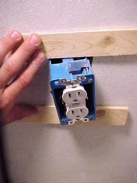 fixing a loose electrical outlet box|broken electrical box replacement.